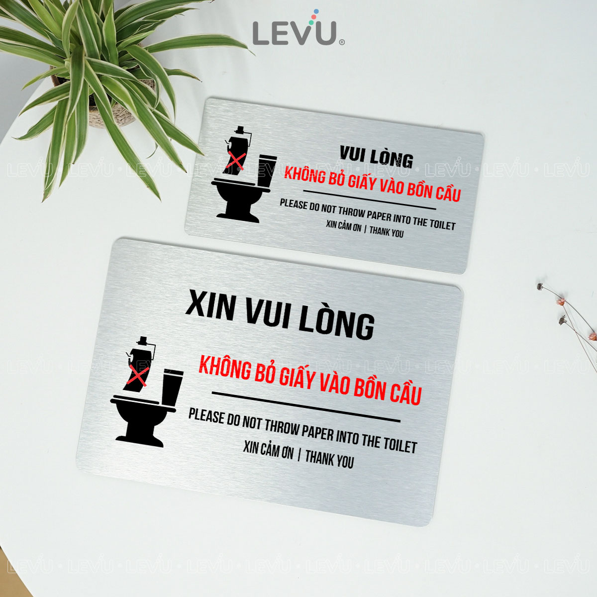 bien nhac nho vui long khong bo giay vao bon cau decor phong ve sinh levu bg95 1 Biển nhắc nhở vui lòng không bỏ giấy vào bồn cầu LEVU BG95 - Ảnh 12