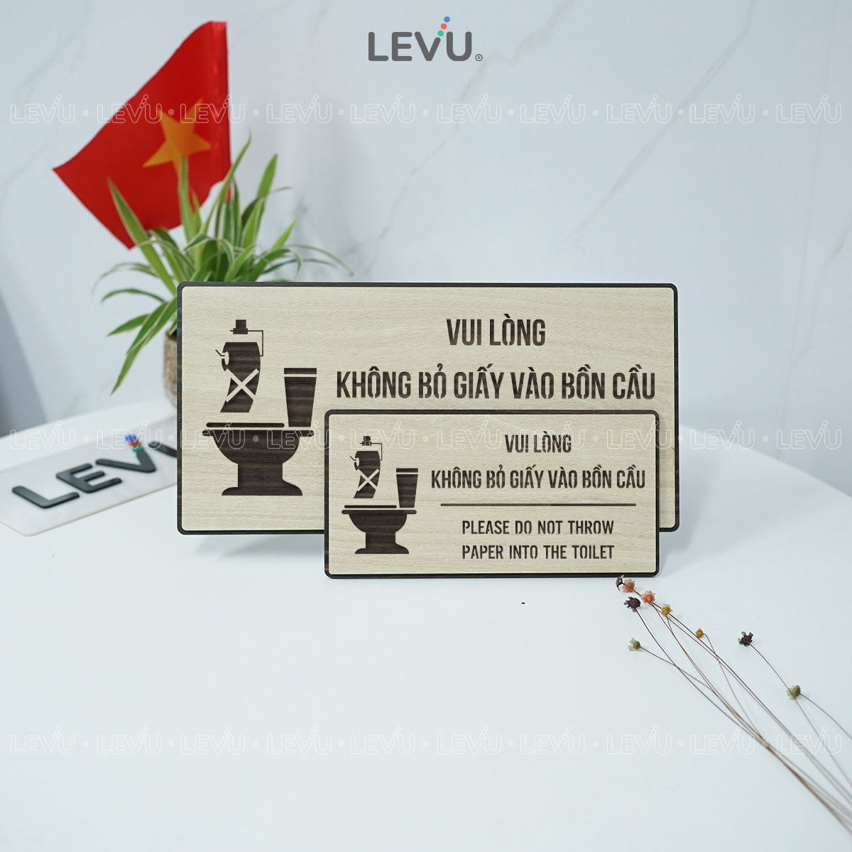 bien nhac nho vui long khong bo giay vao bon cau decor phong ve sinh levu bg95 10 Biển nhắc nhở vui lòng không bỏ giấy vào bồn cầu BG95 - nâng cao ý thức chung