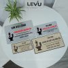 Biển nhắc nhở vui lòng không bỏ giấy vào bồn cầu décor phòng vệ sinh LEVU BG95