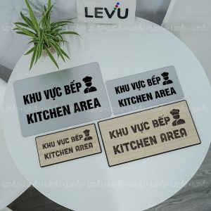 Biển trang trí dán cửa phòng khu vực bếp LEVU BG94