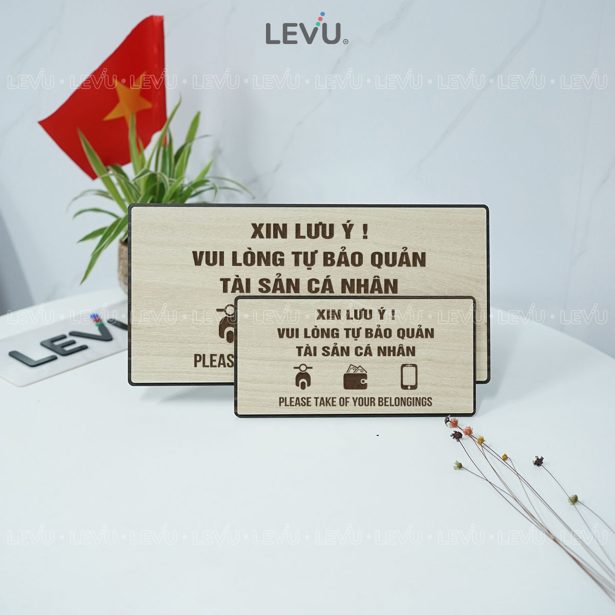 bang canh bao vui long tu bao quan tai san ca nhan levu bg101 10 Bảng vui lòng tự bảo quản tài sản cá nhân BG101 - Hữu ích hơn một lời cảnh báo