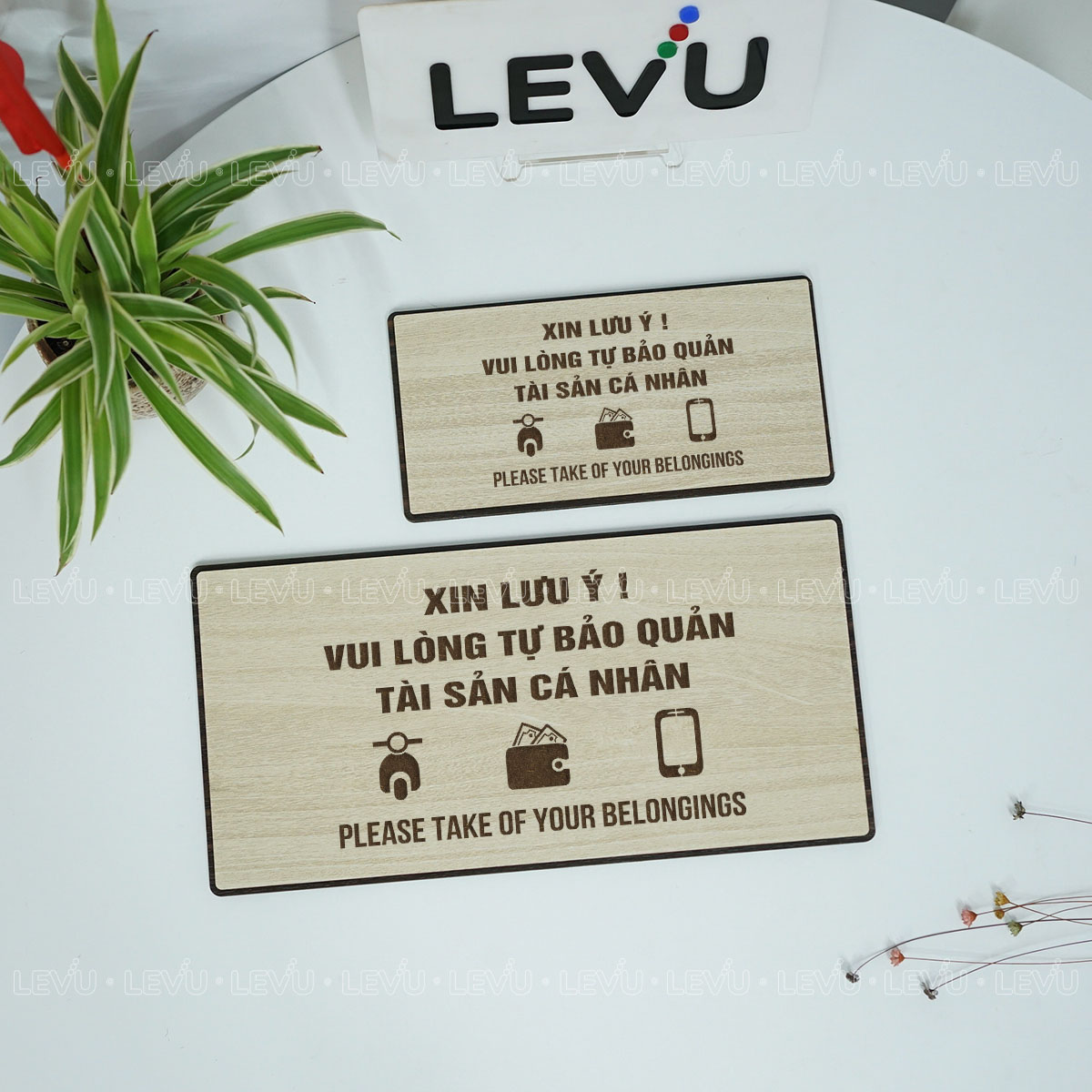bang canh bao vui long tu bao quan tai san ca nhan levu bg101 11 Bảng cảnh báo vui lòng tự bảo quản tài sản cá nhân LEVU BG101 - Ảnh 8