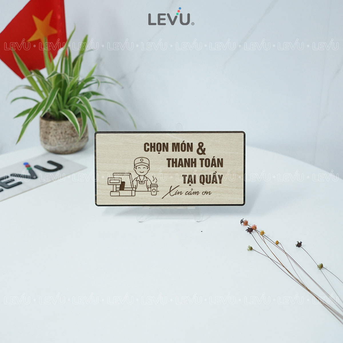 bang chi dan chon mon va thanh toan tai quay trang tri quan levu bg103 12 Bảng chỉ dẫn chọn món và thanh toán tại quầy LEVU BG103 - Ảnh 9