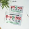 Bảng Chú Ý Xin Vui Lòng Giữ Sạch Buồng Vệ Sinh Chung LEVU BG110