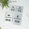 Bảng giờ mở cửa và giờ đóng cửa LEVU BG102 - lựa chọn decor cửa hàng tinh tế