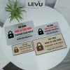 Biển báo nhắc nhở vui lòng khóa xe cẩn thận LEVU BG114