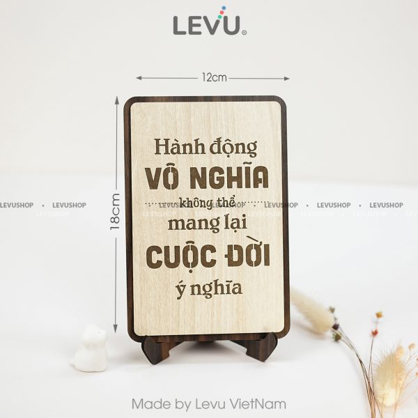 tranh chu tao dong luc levu117 hanh dong vo nghia khong the mang lai cuoc doi co nghiam Tranh chữ tạo động lực LEVU117 "Hành động vô nghĩa không thể mang lại cuộc đời có nghĩa" - Ảnh 12