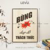 tranh go decor levu019 bung no dap do thach thuc 30x40 b
