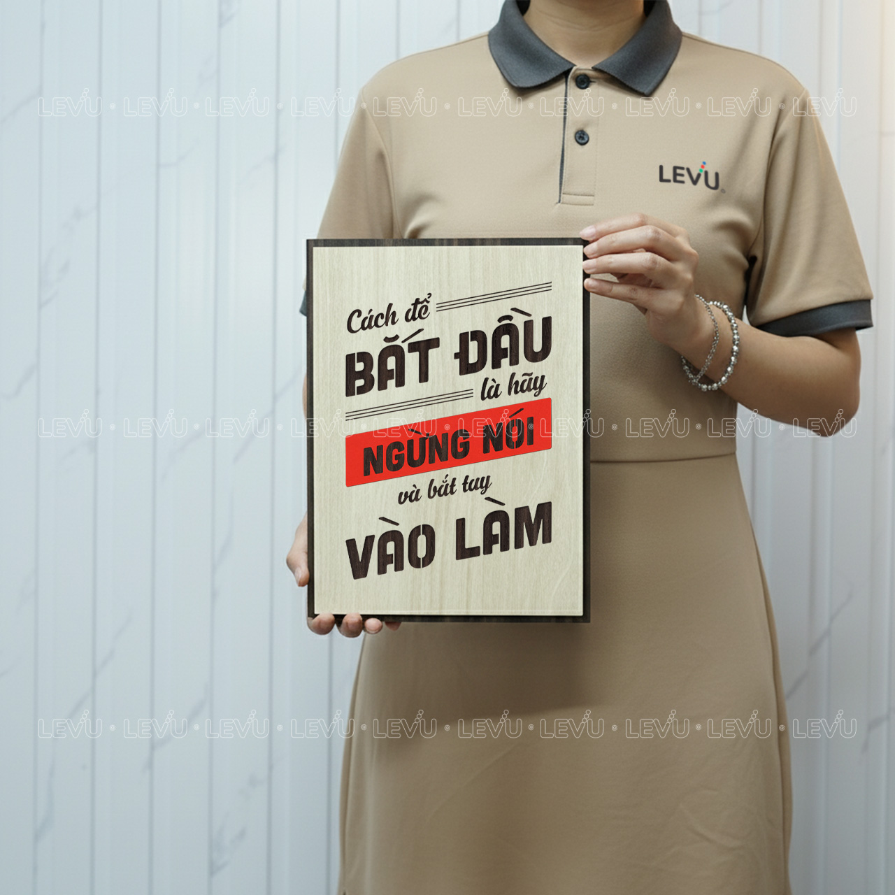 tranh go handmade levu089 cach de bat dau la ngung noi va hay bat tay vao lam Tranh Gỗ Handmade LEVU089 "Cách để bắt đầu là ngừng nói và hãy bắt tay vào làm" - Ảnh 6