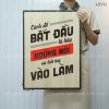 tranh go handmade levu089 cach de bat dau la ngung noi va hay bat tay vao lam 40x55cm tranh go handmade levu089 cach de bat dau la ngung noi va hay bat tay vao lam 40x55cm