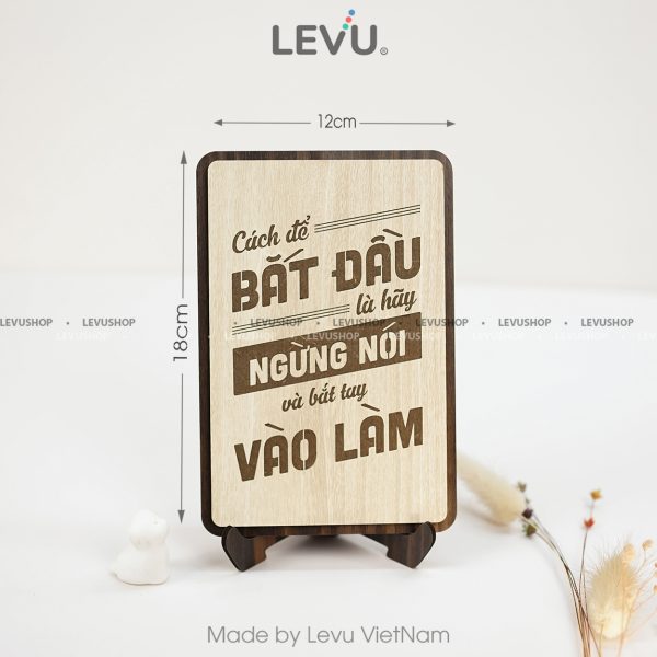 tranh go handmade levu089 cach de bat dau la ngung noi va hay bat tay vao lamm Tranh Gỗ Handmade LEVU089 "Cách để bắt đầu là ngừng nói và hãy bắt tay vào làm" - Ảnh 12