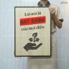 tranh go slogan levu039 loi noi la hat giong cua moi dieu 40x55cm tranh go slogan levu039 loi noi la hat giong cua moi dieu 40x55cm