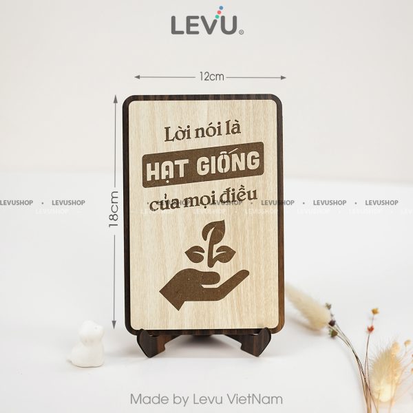 tranh go slogan levu039 loi noi la hat giong cua moi dieum Tranh gỗ slogan LEVU039 "Lời nói là hạt giống của mọi điều" - Ảnh 11