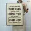 tranh go slogan levu113 mot cach nhanh nhat chac chan giup duy tri tinh sang tao la buoc ban than phai hoc dieu moi 40x55cm 001