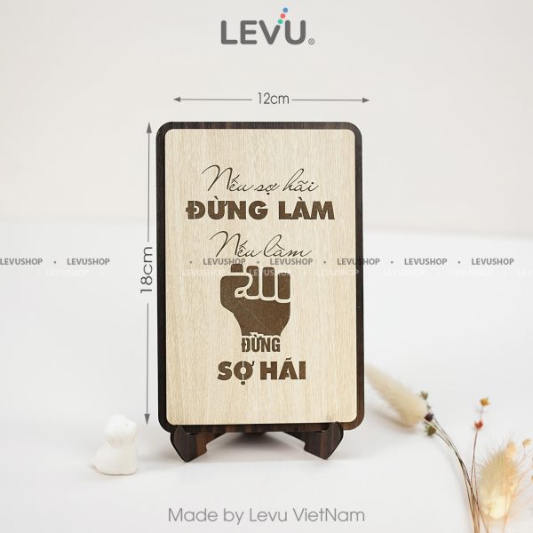 tranh go trang tri levu020 neu so hai dung lam neu lam dung so haim Tranh gỗ trang trí LEVU020 "Nếu sợ hãi đừng làm nếu làm đừng sợ hãi" - Ảnh 15