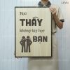tranh hoc tap levu074 hoc thay khong tay hoc ban 40x55cm