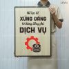 tranh khau hieu van phong levu087 luon no luc xung dang voi tung dong phi dich vu 40x55cm