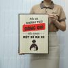 tranh slogan co dong levu124 hau het nhung thu dang gia deu di kem mot so rui ro 30x40cm Tranh slogan cổ động LEVU124