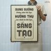 tranh slogan doanh nghiep levu108 sung suong khong phai khi ban huong thu ma la khi ban sang tao 40x55cm tranh slogan doanh nghiep levu108 sung suong khong phai khi ban huong thu ma la khi ban sang tao 40x55cm