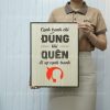 tranh slogan hay ve kinh doanh levu092 canh tranh chi dung khi quen di su canh tranh 30x40cm Tranh Slogan hay về kinh doanh LEVU092