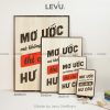tranh slogan khau hieu levu116 mo uoc ma khong phan dau thi chi la hu cau full