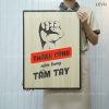 tranh slogan treo tuong levu004 thanh cong nam trong tam tay 40x55cm