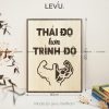 tranh slogan van phong levu005 thai do hon trinh do 30x40cm b tranh slogan van phong levu005 thai do hon trinh do 30x40cm b