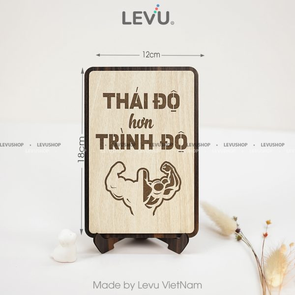 tranh slogan van phong levu005 thai do hon trinh do m Tranh slogan văn phòng LEVU005 "Thái độ hơn trình độ" - Ảnh 6