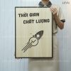 tranh tao dong luc go levu130 thoi gian chat luong 40x55cm