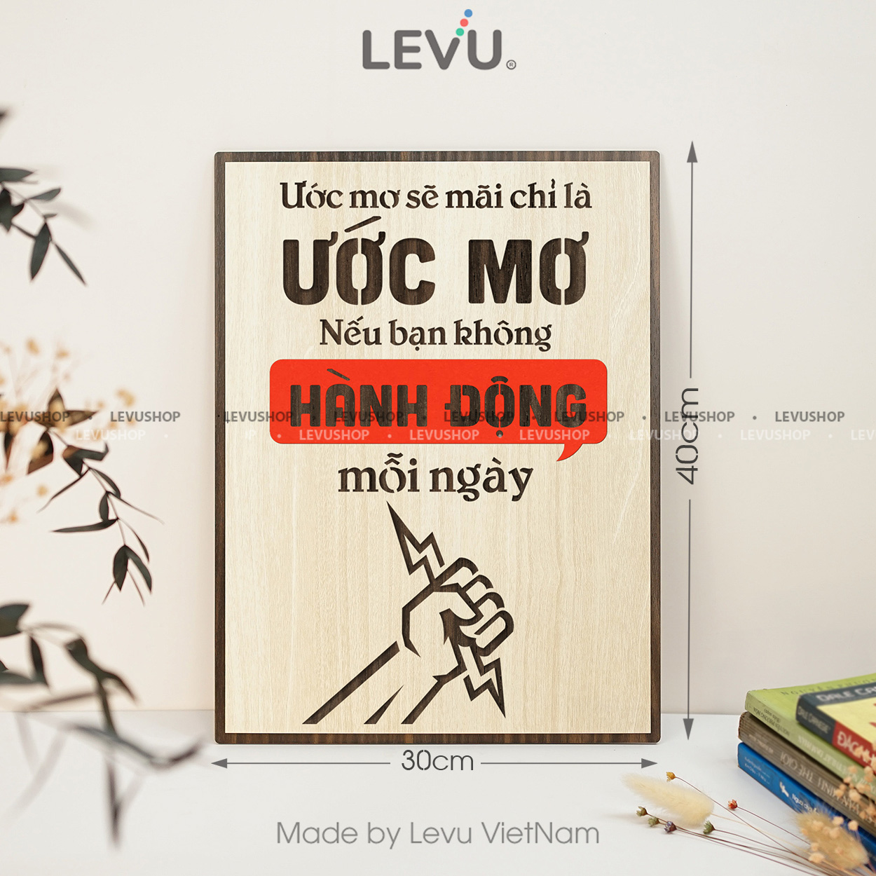 tranh trang tri quan levu100 uoc mo se mai la uoc mo neu ban khong hanh dong moi ngay 30x40 b Tranh Trang Trí Quán LEVU100 "Ước mơ sẽ mãi là ước mơ nếu bạn không hành động mỗi ngày" - Ảnh 23