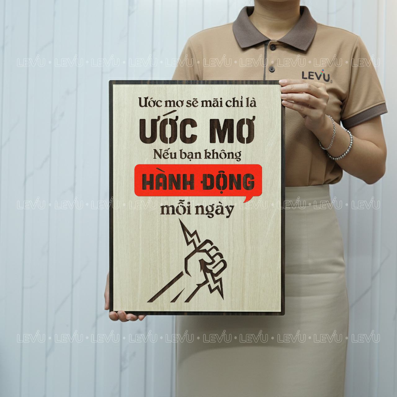 tranh trang tri quan levu100 uoc mo se mai la uoc mo neu ban khong hanh dong moi ngay Tranh Trang Trí Quán LEVU100 "Ước mơ sẽ mãi là ước mơ nếu bạn không hành động mỗi ngày"