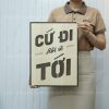 Tranh Treo Phòng Khách tạo động lực LEVU097 slogan 