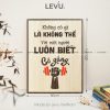 tranh treo tuong go levu023 khong co gi la khong the voi mot nguoi luon biet co gang 30x40 b