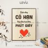 tranh treo tuong go levu036 cuoc song co han hay song tron tung phut giay 30x40 b