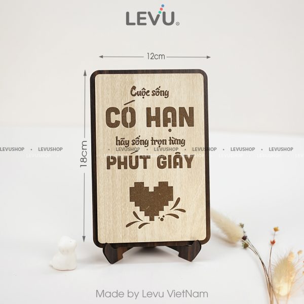 tranh treo tuong go levu036 cuoc song co han hay song tron tung phut giaym Tranh treo tường gỗ LEVU036 "Cuộc sống có hạn hãy sống trọn từng phút giây" - Ảnh 12
