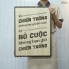 tranh treo tuong handmade levu102 ke chien thang khong bao gio bo cuoc ke bo cuoc khong bao gio chien thang 40x55cm