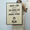 tranh treo tuong slogan khau hieu thuc day tu duy nghi lon levu129 40x55cm