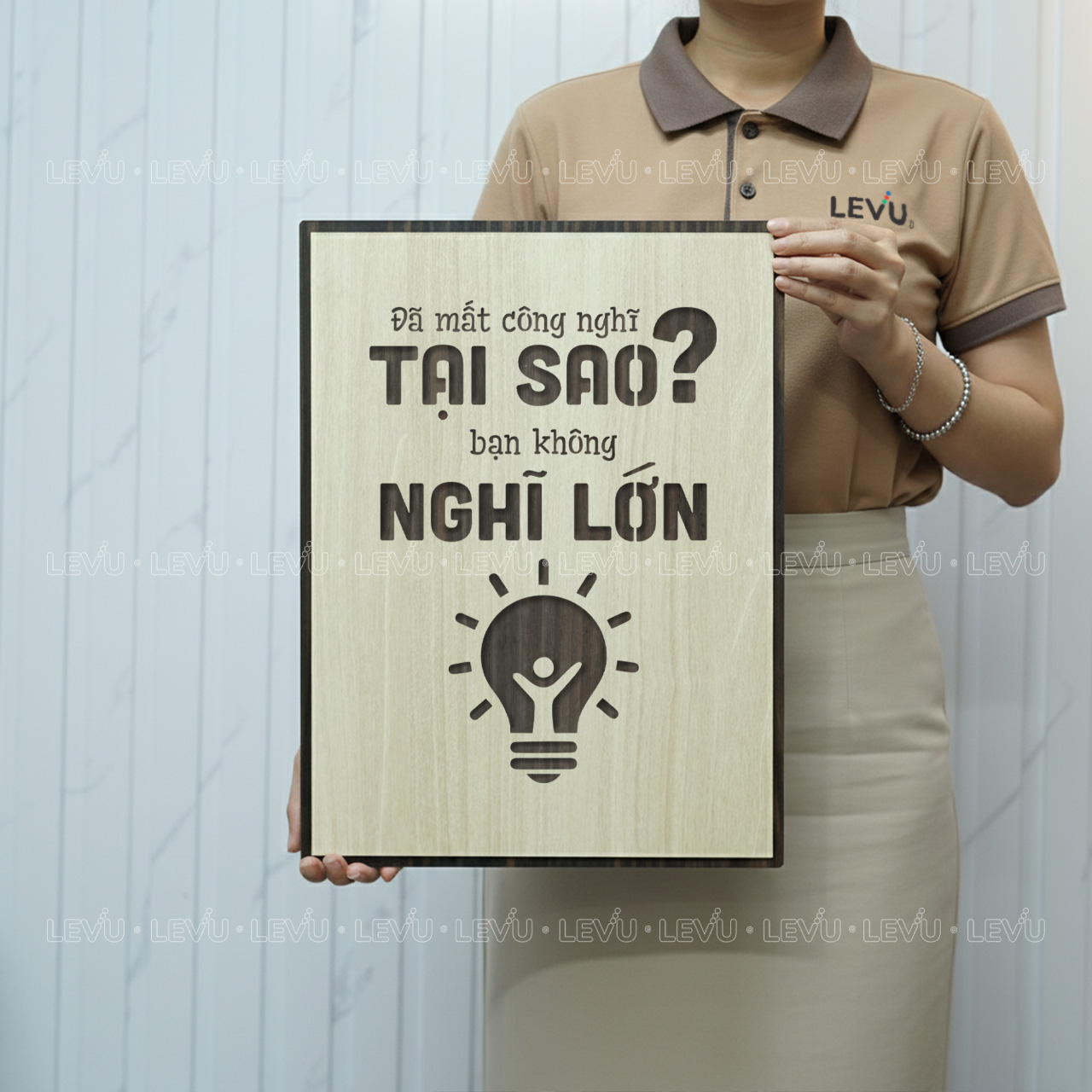 tranh treo tuong tao dong luc levu037 da mat cong nghi tai sao khong nghi lon Tranh treo tường tạo động lực LEVU037 "Đã mất công nghĩ tại sao không nghĩ lớn"