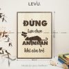 tranh truyen cam hung levu016 dung lua chon an nhan khi con tre 30x40 b