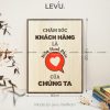 tranh truyen lua su nghiep levu062 cham soc khach hang la hanh phuc cua chung ta 30x40 b