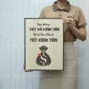 tranh truyen suc manh sang tao levu064 ban khong vat va kiem tien thi se dau dau vi tiet kiem tien 30x40cm Tranh Truyền Sức Mạnh Sáng Tạo LEVU064