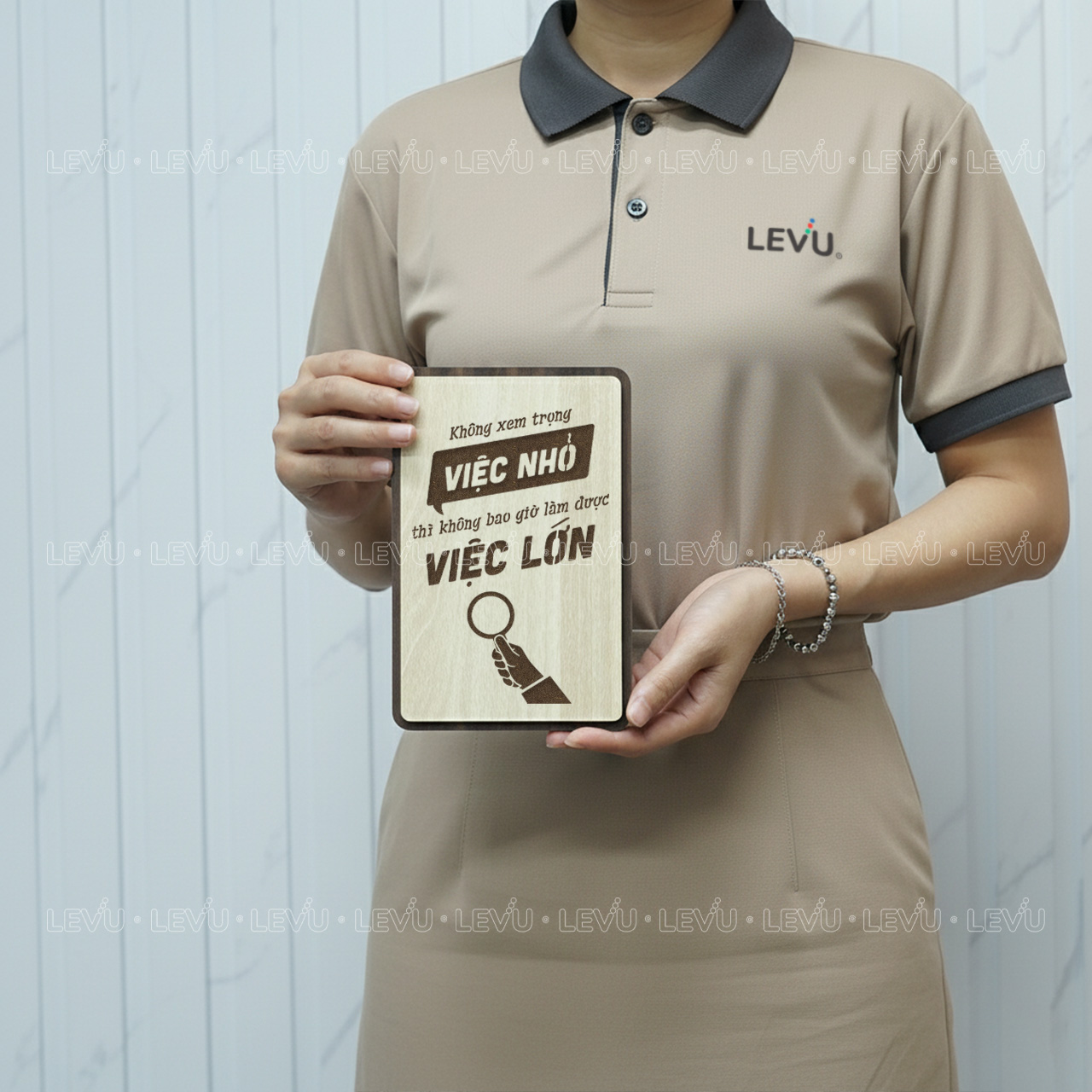 tranh van phong levu067 khong xem trong viec nho thi khong bao gio lam duoc viec lon Tranh văn phòng LEVU067 "Không xem trọng việc nhỏ thì không bao giờ làm được việc lớn" - Ảnh 5