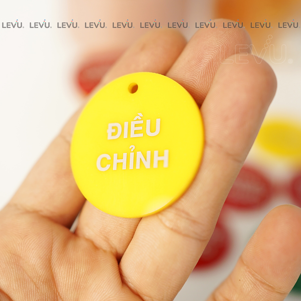 Thẻ van móc treo mica thường đóng thường mở 2 mặt valve tags - Ảnh 3