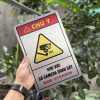 bang chu y khu vuc co camera quan sat 24h warning cctv in operation bg129 8