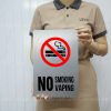 Bảng no smoking, no vaping (cấm hút thuốc lá điện tử) BG122