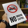 Bảng no smoking, no vaping (cấm hút thuốc lá điện tử) BG122