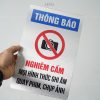 Biển báo cấm ghi âm, cấm quay phim, cấm chụp ảnh BG121