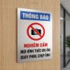Biển báo cấm ghi âm, cấm quay phim, cấm chụp ảnh BG121