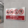 Biển báo khu vực cấm quay phim / chụp ảnh / ghi âm BG115