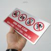 Biển báo khu vực cấm quay phim / cấm chụp ảnh / cấm ghi âm mẫu BG115